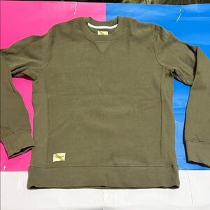 Tracksmith Trackhouse Crew - Olive - Men's Size Medium